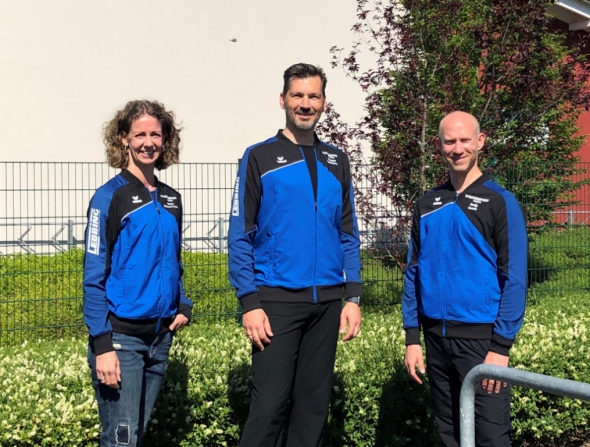 Anne Pflewko-Leson, Thomas Pflewko und Andreas Lippok bilden das Trainerteam der TSV-Standardformation